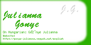 julianna gonye business card